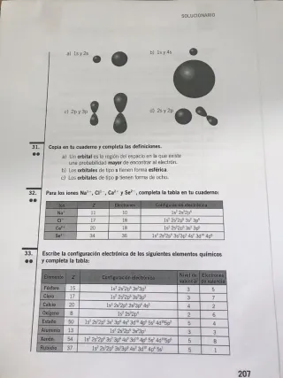 Ejercicios con soluciones de QUÍMICA 3⁰ ESO