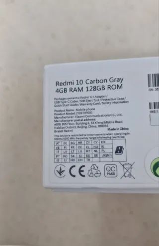 Xiaomi Redmi 10 4 GB RAM 128GB Gris