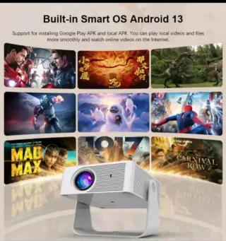 Proyector LED Smart TV Android 11