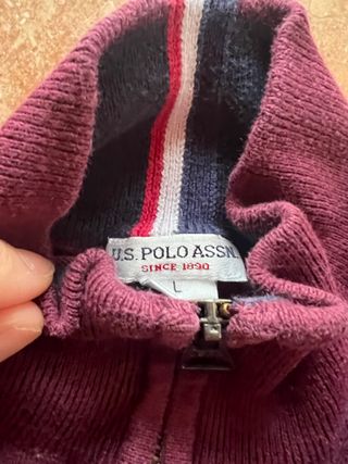 Polo Ralph Lauren Jersey Rojo Media Cremallera