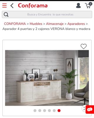 Aparador VERONA 4 puertas 2 cajones