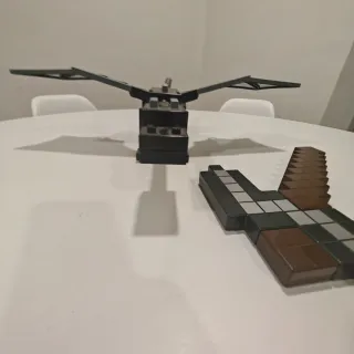 Dragón y Hacha Minecraft