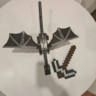 Dragón y Hacha Minecraft
