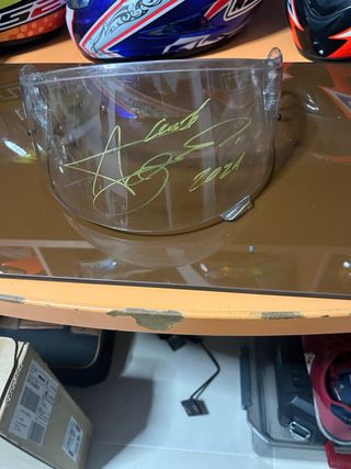Pantallas Casco Arai Shoei Firmado.