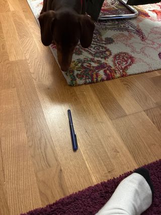 Bolígrafo Vball letras amarillas