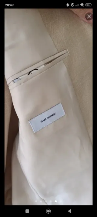 Traje de chaqueta beige