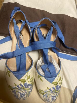 Traje Huertana Azul Talla 8-9 Años