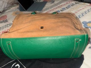 Bolso Piel Purificación Garcia Beige/Verde