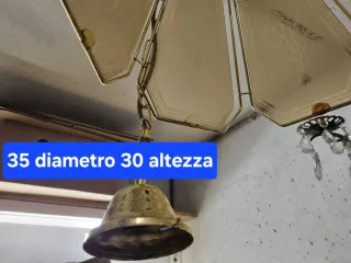 Lampadario poligonale italiano anni '80