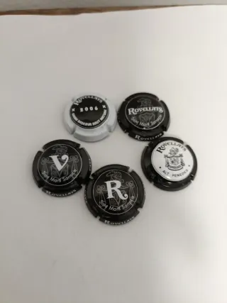 "5 Chapas Cava Rovellats Antiguas"