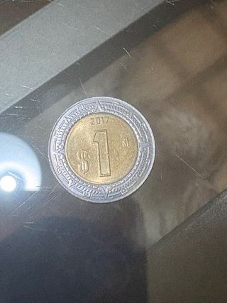 Moneda 1 Peso Mexicano 2017 8️⃣€