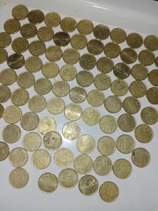 100 Monedas 20 Céntimos España 1999 y errores