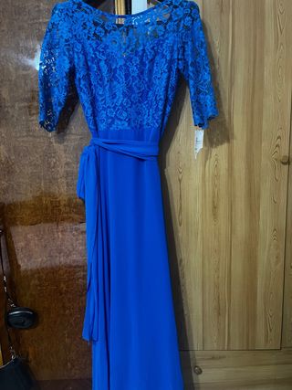 Vestido de fiesta azul