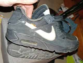 Nike Air Max 90 Off-White Negro/Blanco