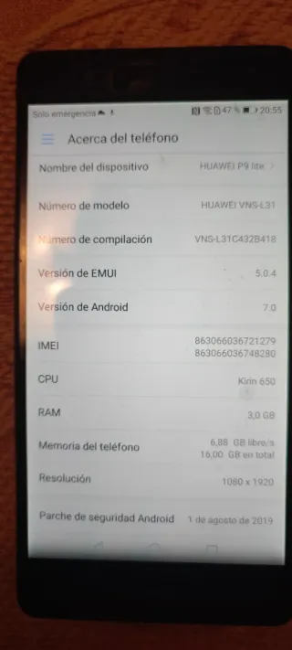 Huawei P9 lite Nero