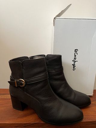 Botines Antea El Corte Inglés combinado piel ante