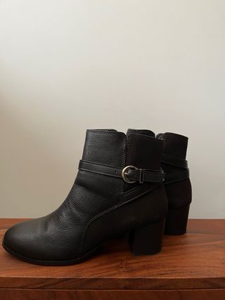 Botines Antea El Corte Inglés combinado piel ante