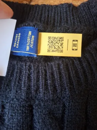 Jersey Polo Ralph Lauren Negro Cable Knit Talla M