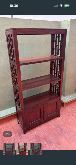 Estantería de madera Teka