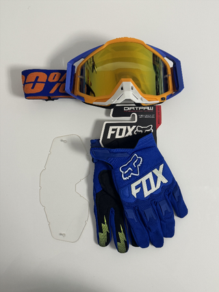 Gafas 100% y Guantes Fox Nuevos 914