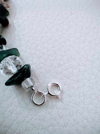 Conjunto Pendientes y Pulsera Ágata Verde