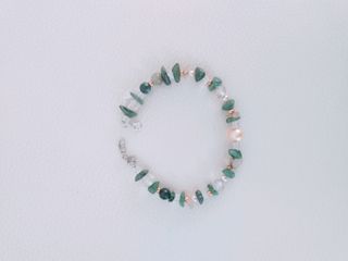 Conjunto Pendientes y Pulsera Ágata Verde