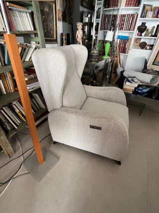 Sillón relax abatible con dos motores