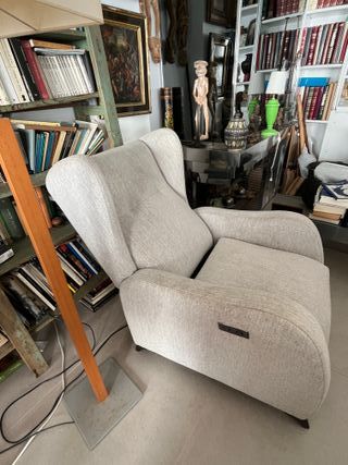 Sillón relax abatible con dos motores