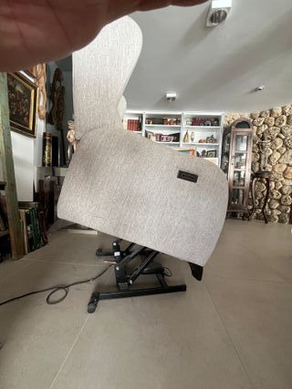 Sillón relax abatible con dos motores