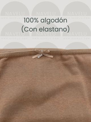 Pack 5 Bragas Talla M Color Piel