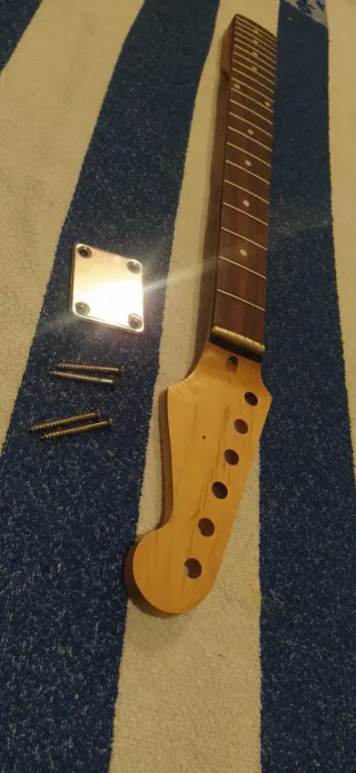 Mastil guitarra eléctrica madera oscura