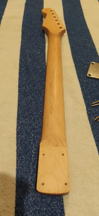 Mastil guitarra eléctrica madera oscura