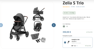 Maxi-Cosi Zelia S Trio Pack + Maxi-Cosi FamilyFix