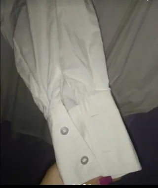 Camisa blanca oversize mujer