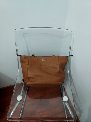 Bolso Prada Piel Grande Caramelo