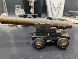 Modellino Cannone Navale Ottone Ghisa