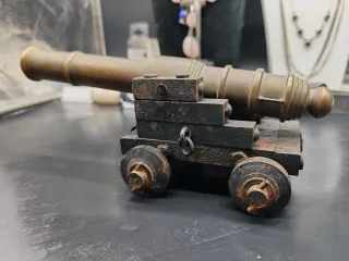 Modellino Cannone Navale Ottone Ghisa