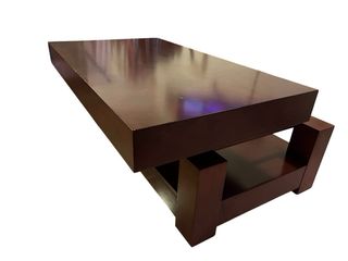 Mesa de centro madera 120x70 cm con estante