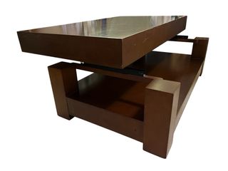 Mesa de centro madera 120x70 cm con estante