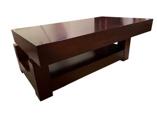 Mesa de centro madera 120x70 cm con estante