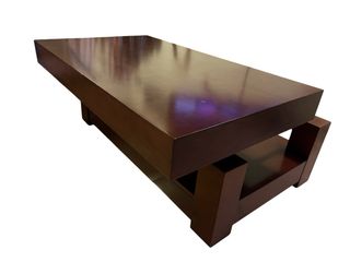 Mesa de centro madera 120x70 cm con estante