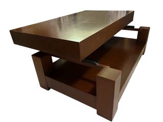 Mesa de centro madera 120x70 cm con estante