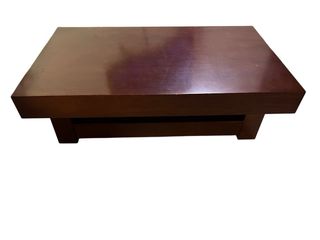 Mesa de centro madera 120x70 cm con estante