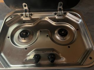 Mueble cocina caravana con nevera trivalente