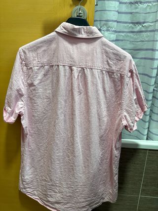 Camisa Milano Rosa Manga Corta