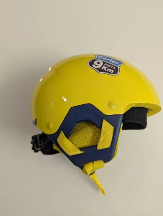 Casco esquí niño amarillo. Talla 4 a 8-9 años