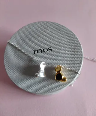 Colgante Tous Osito Bold Dos Tonos