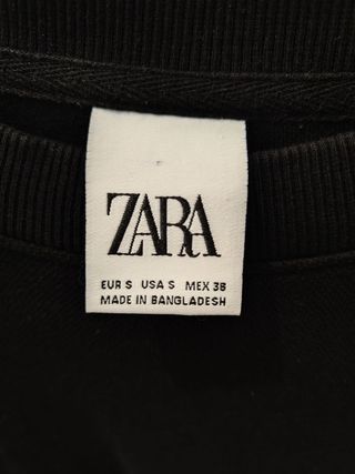 Sudadera Zara Negra