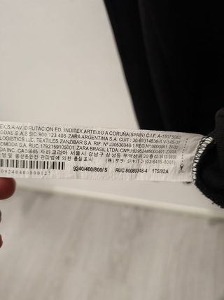 Sudadera Zara Negra