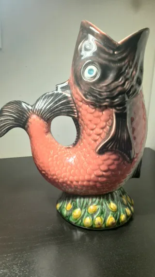 Jarra Pez Escamado Vintage